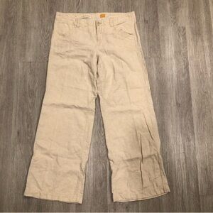 ANTHROPOLOGIE PILCRO Wide Leg Linen Pants Size 12
